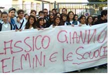 Caserta, studenti in corteo